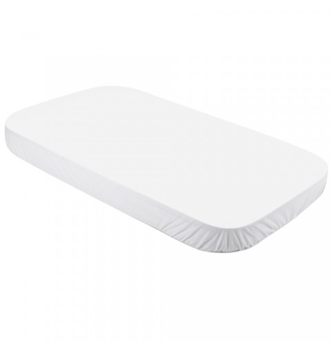 Waldin - prześcieradło bawełniane dedykowane do łóżeczka 7w1 W2 123x73 cm | Białe